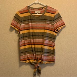 Madewell tie-front tee